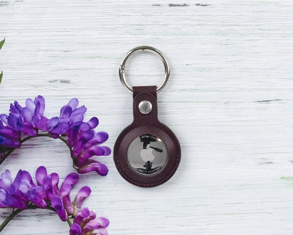 Bouletta Arta Premium Leather AirTag Keyring Case Red