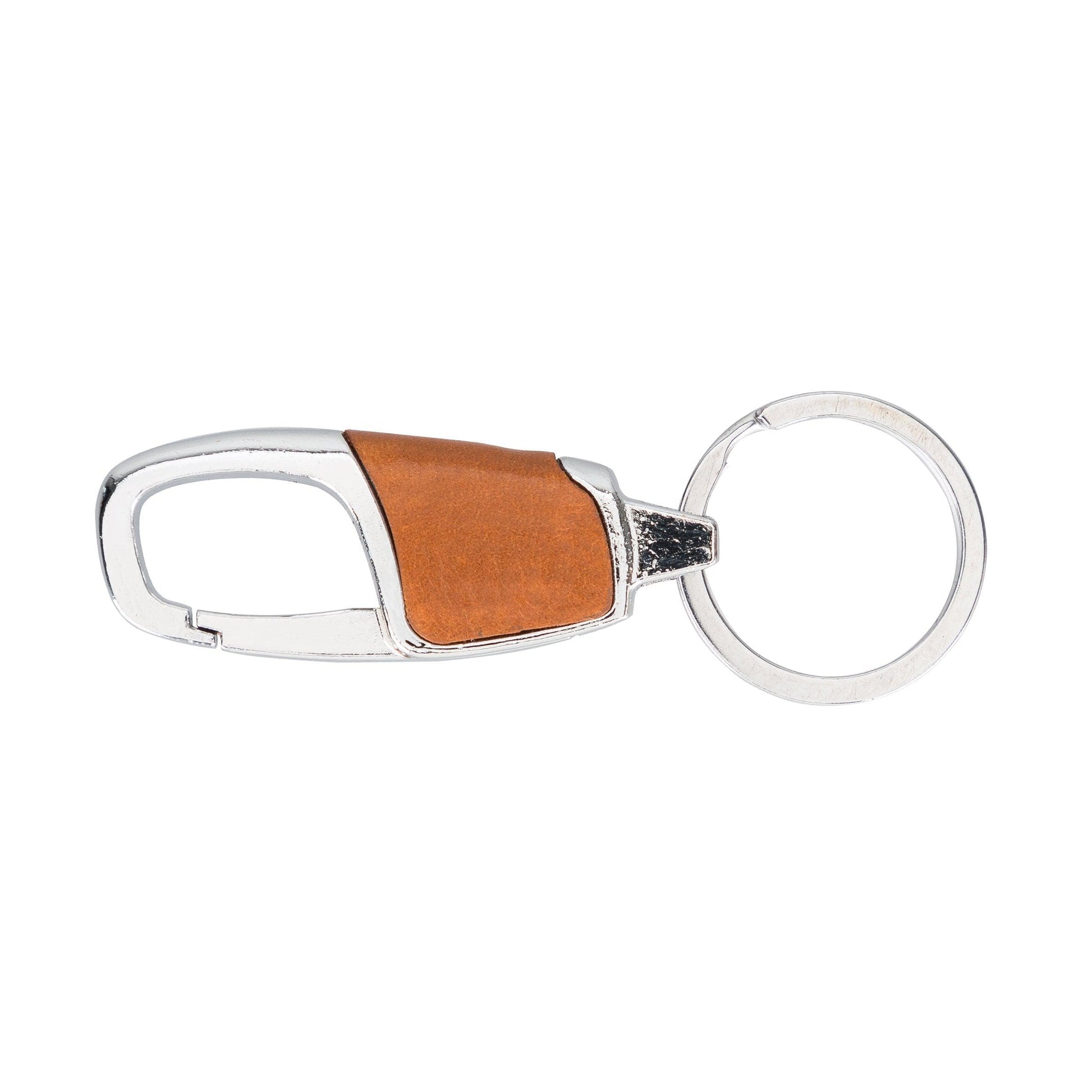 UnBranded BKR13 Leather Keyring Tan