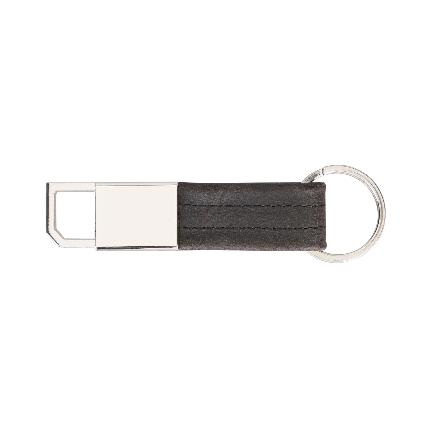 UnBranded BKR16 Leather Keyring Black