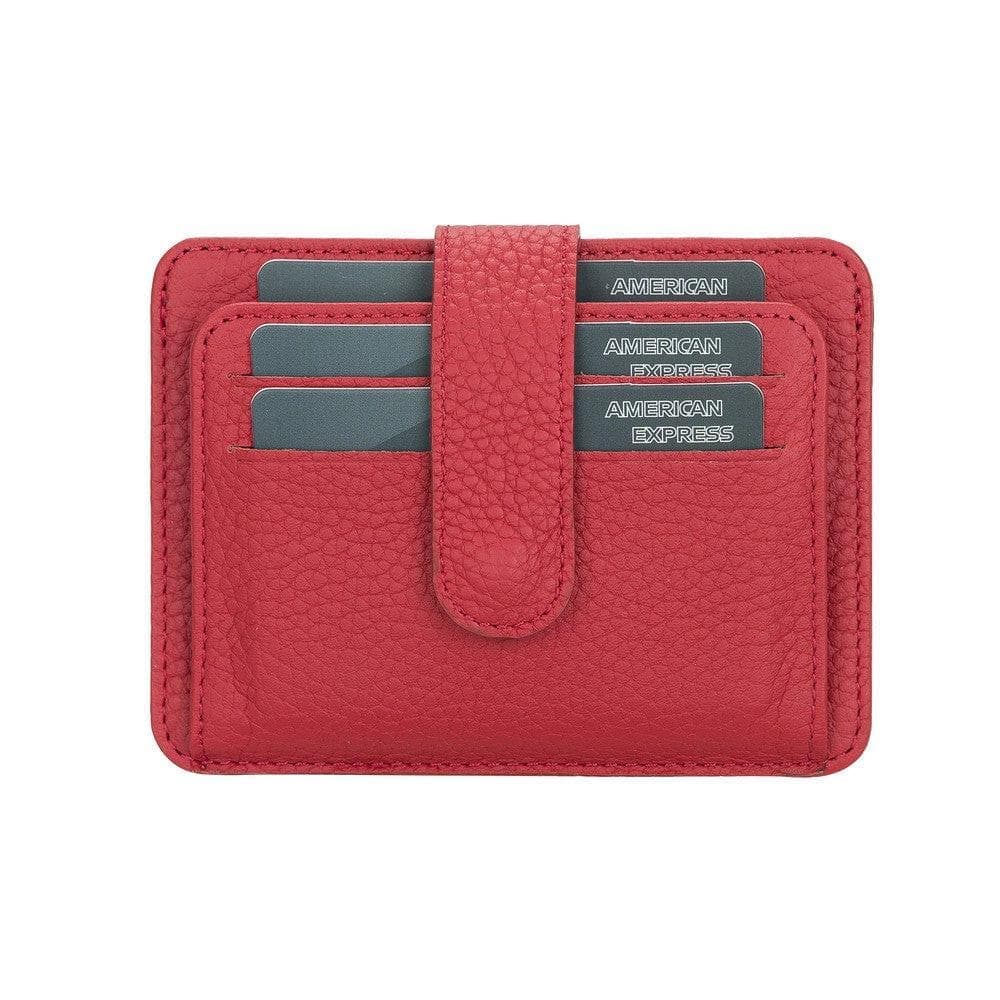 Bayelon BLW19 Genuine Leather Card Holder with Dual ID Windows