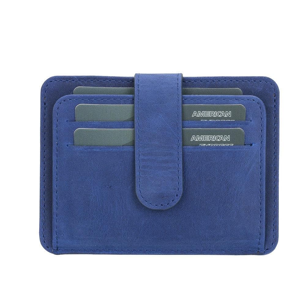 Bayelon BLW19 Genuine Leather Card Holder with Dual ID Windows