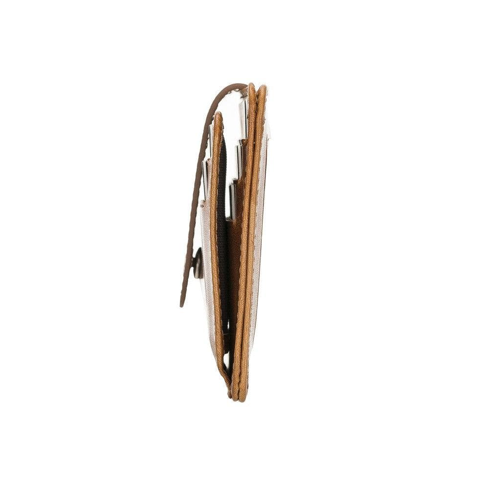 Bayelon BLW19 Genuine Leather Card Holder with Dual ID Windows