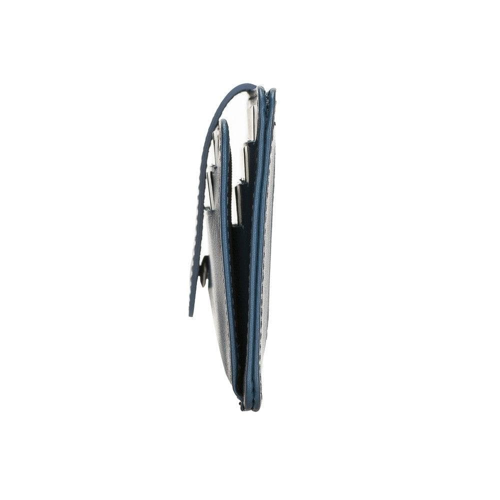 Bayelon BLW19 Genuine Leather Card Holder with Dual ID Windows