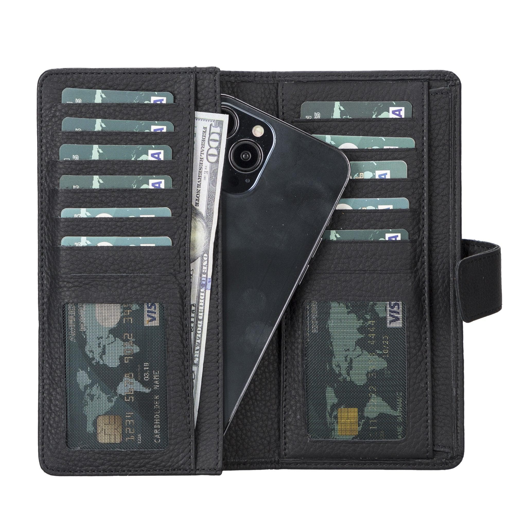 Bayelon Coppet Handmade Leather Wallet Dark Blue