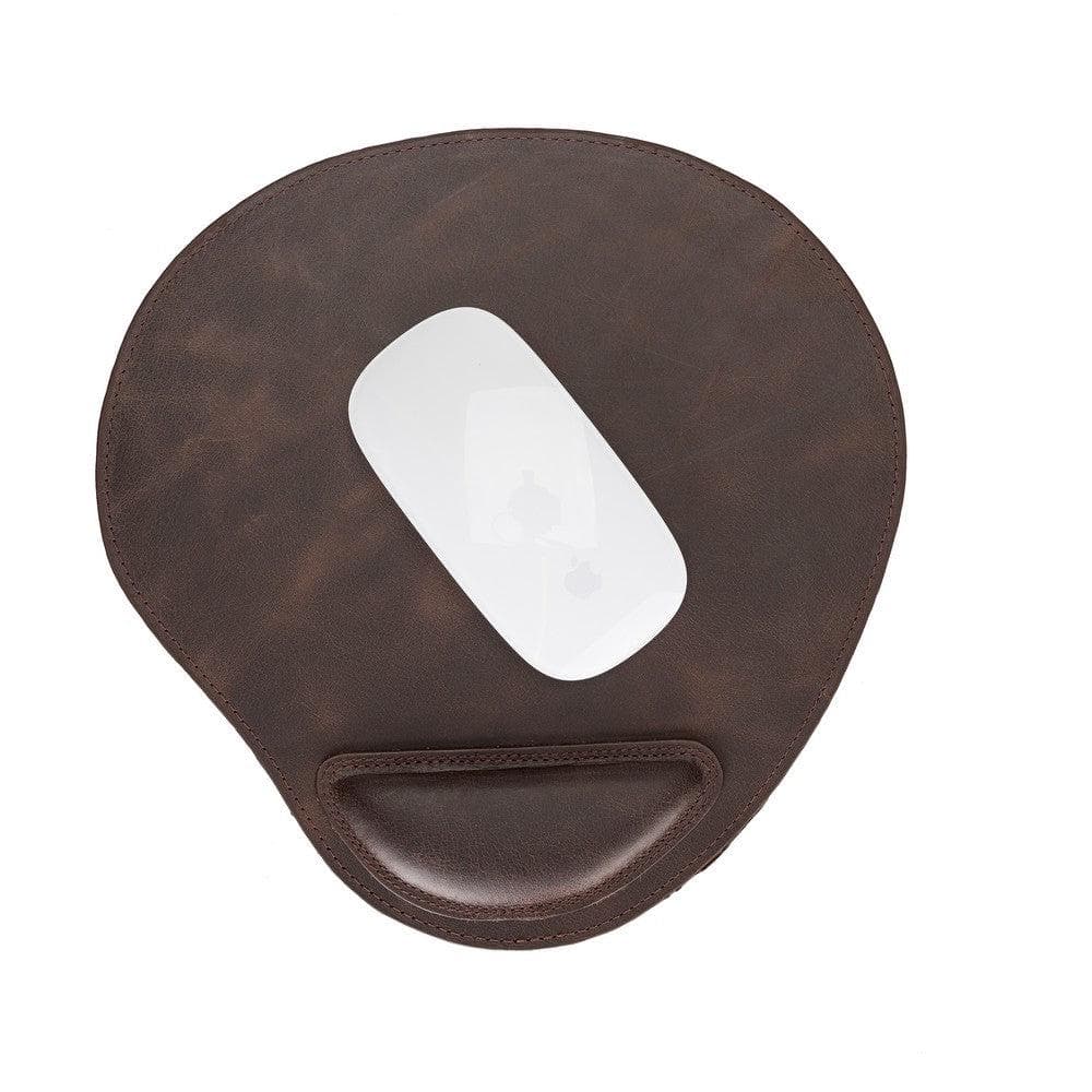 UnBranded Cushioned Leather Mouse Pad Saddle Brown