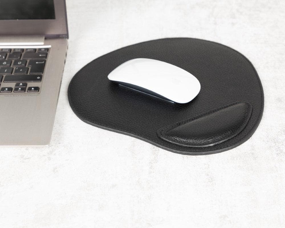 UnBranded Cushioned Leather Mouse Pad Black