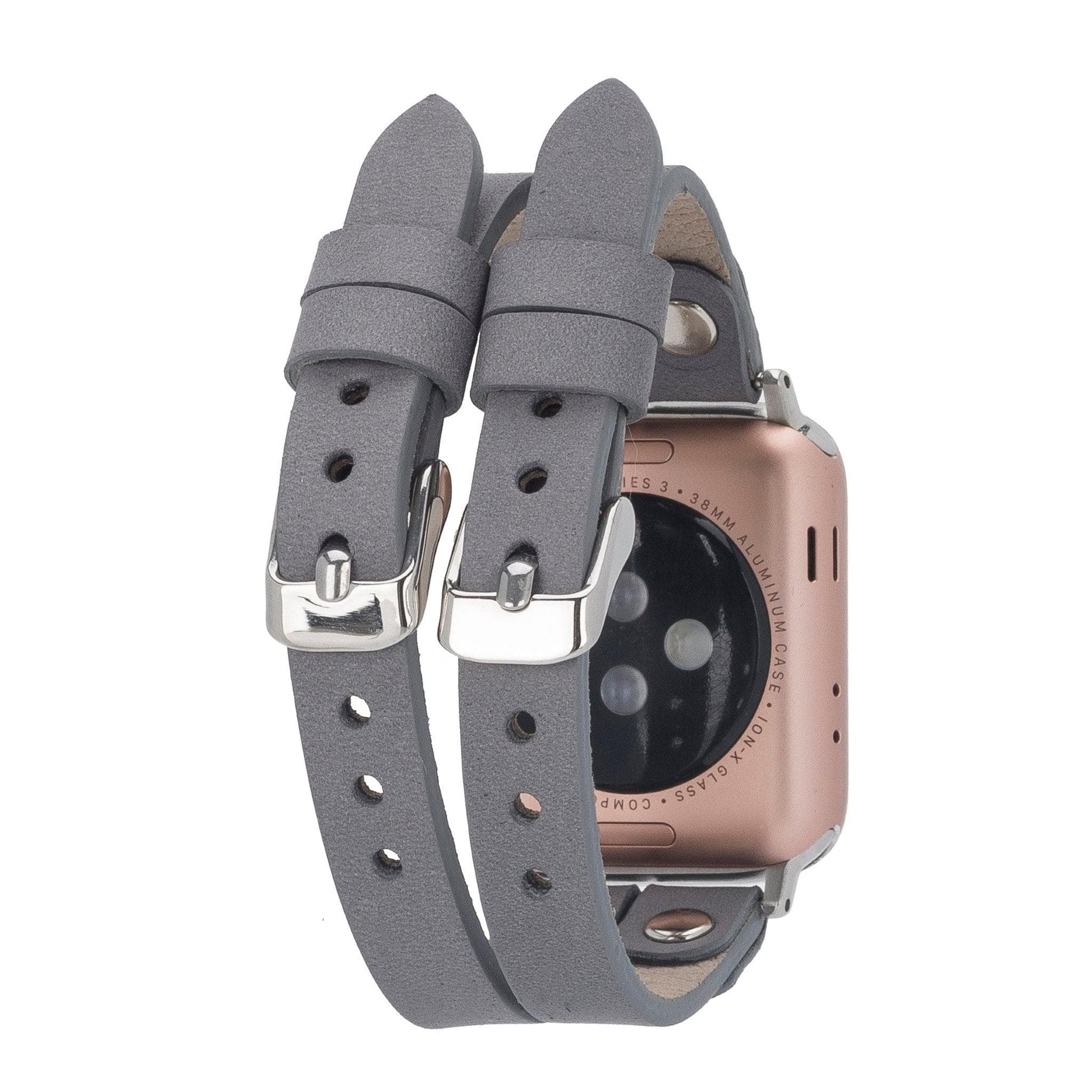 UnBranded Durham Ely Leather Apple Watch Double Band