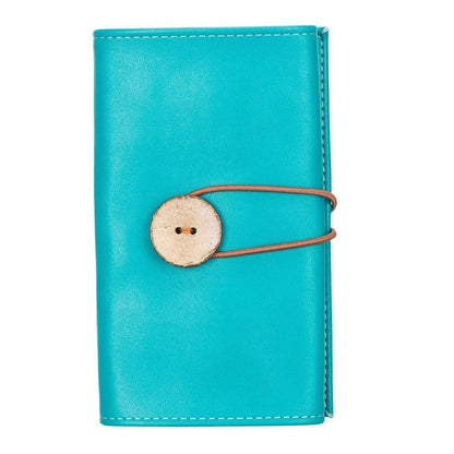 UnBranded PU Leather Business Organizer Aqua