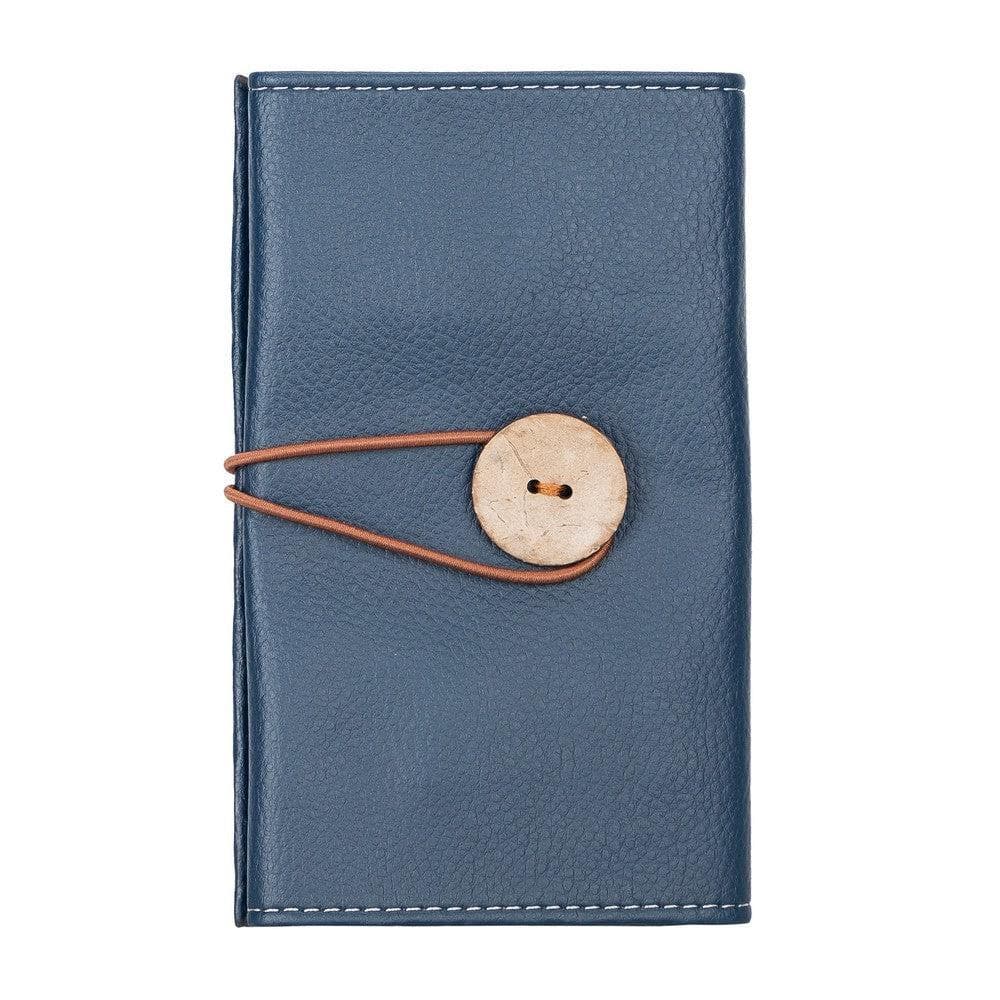 UnBranded PU Leather Business Organizer Pebble Blue