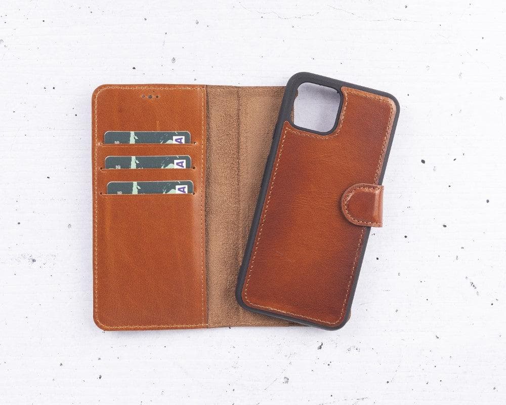 Bayelon Detachable Leather Case for Google Pixel 4 Series Tan