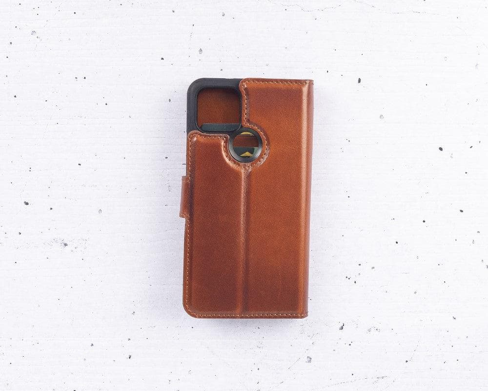 Bayelon Detachable Leather Case for Google Pixel 5 - Elegant Protection