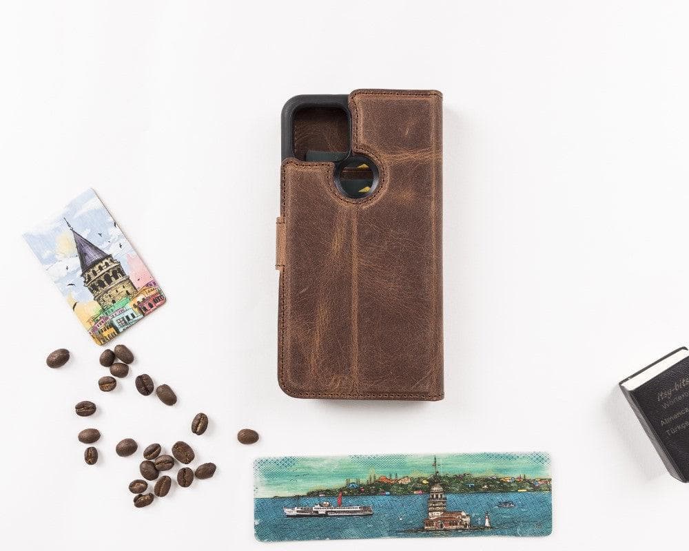 Bayelon Detachable Leather Case for Google Pixel 5 - Elegant Protection