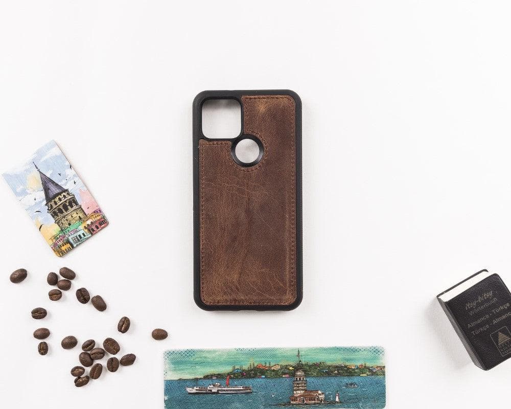 Bayelon Detachable Leather Case for Google Pixel 5 - Elegant Protection