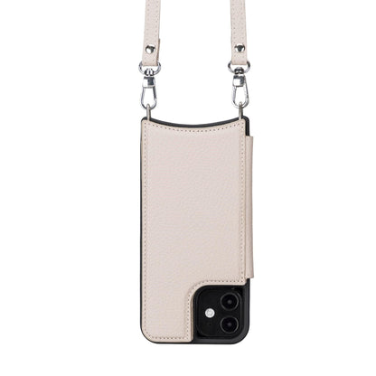 Bayelon Saff iPhone 12 Series Leather Case with Crossbody Strap - SAFF UFW I Phone 12 Pro 6.1' Sandy Brown