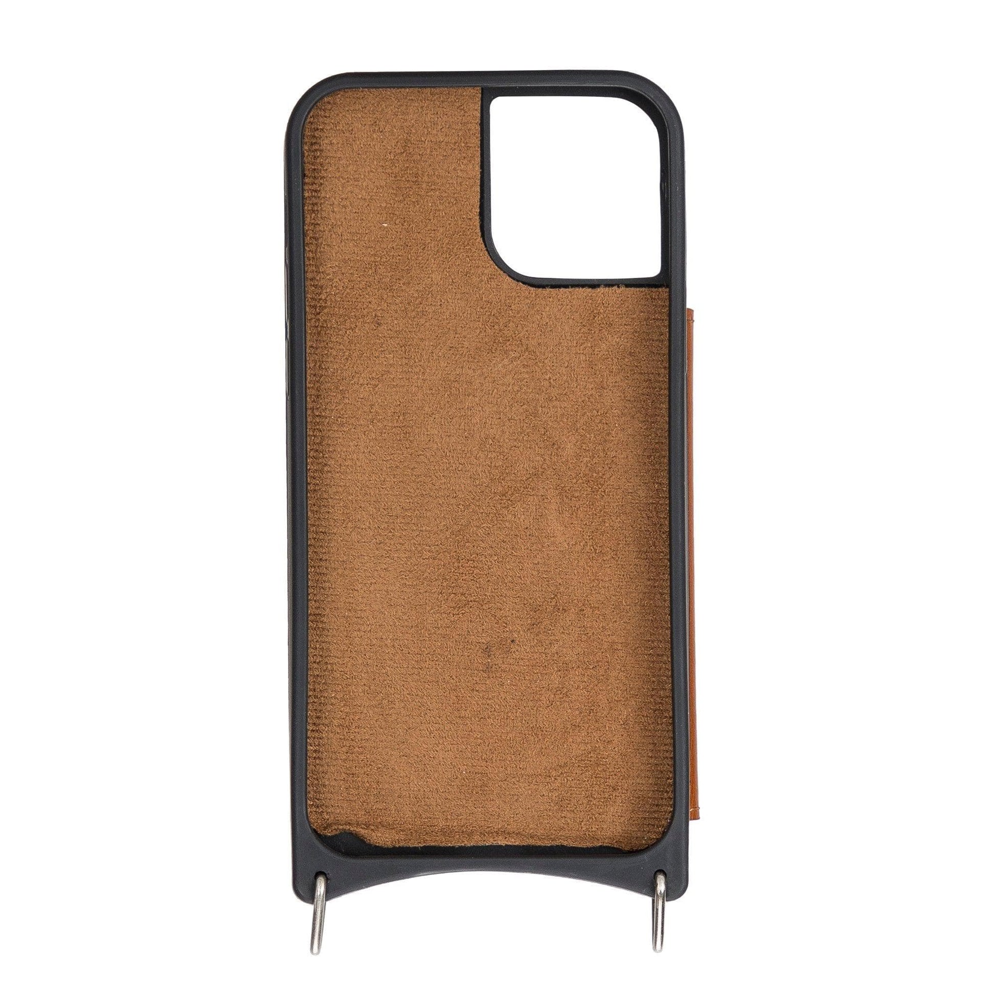 Bayelon Saff iPhone 12 Series Leather Case with Crossbody Strap - SAFF UFW