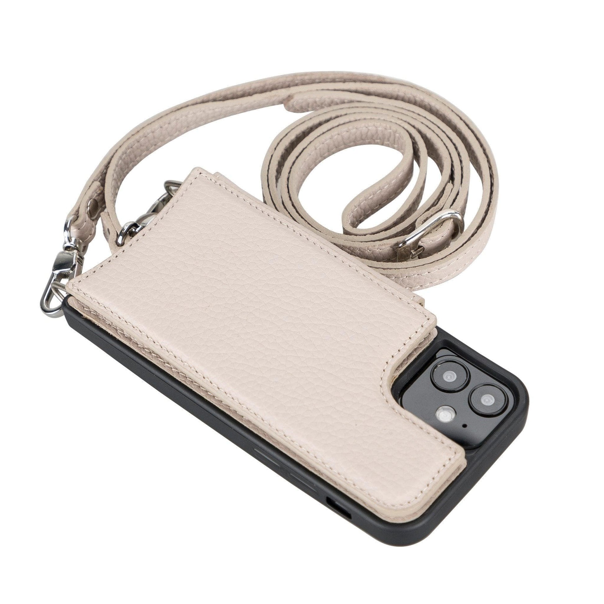 Bayelon Saff iPhone 12 Series Leather Case with Crossbody Strap - SAFF UFW