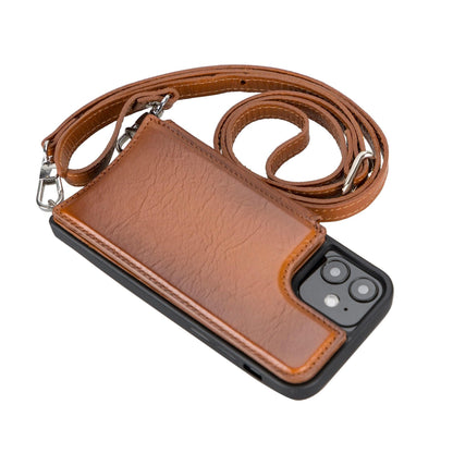 Bayelon Saff iPhone 12 Series Leather Case with Crossbody Strap - SAFF UFW