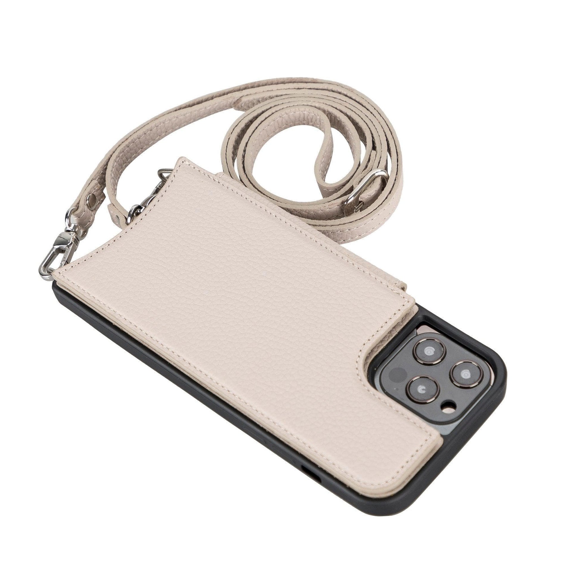 Bayelon Saff iPhone 12 Series Leather Case with Crossbody Strap - SAFF UFW