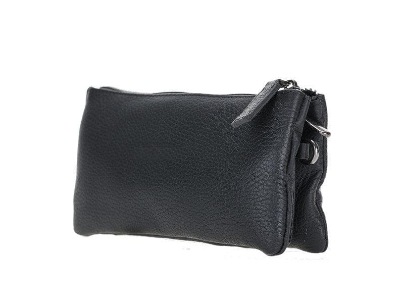 Bayelon Jaya Leather Women's Handbag - Elegant & Functional Pebble Black