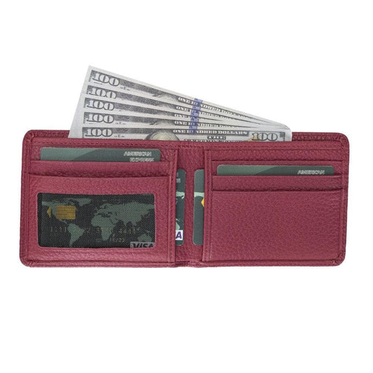 Bouletta Jeffry Leather Wallet Dark Red