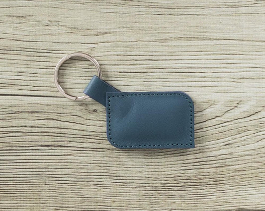 UnBranded Genuine Leather Keyring Blue