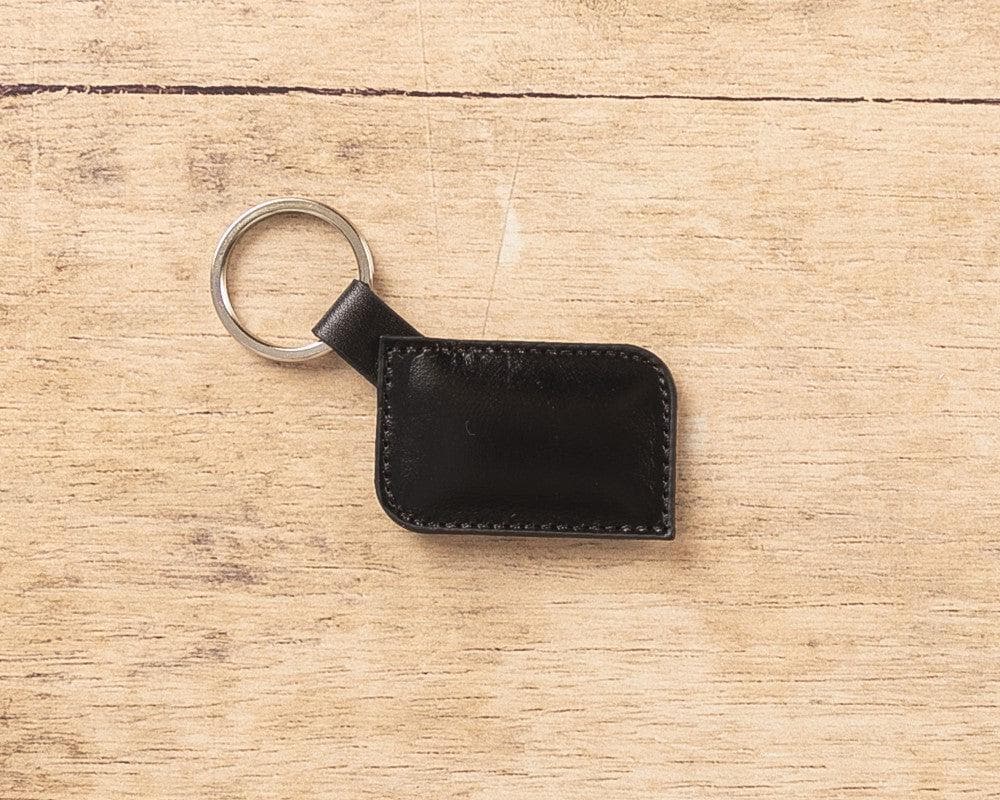 Bayelon Genuine Leather Keyring - Elegant and Durable Black