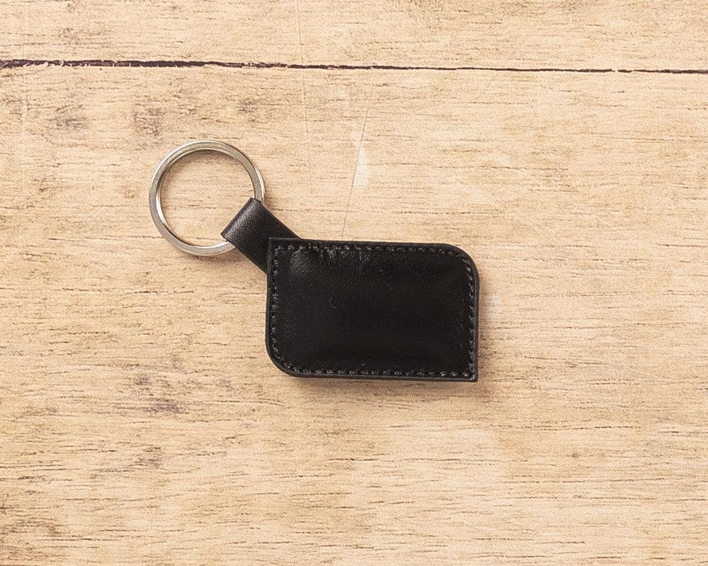 UnBranded Genuine Leather Keyring Black