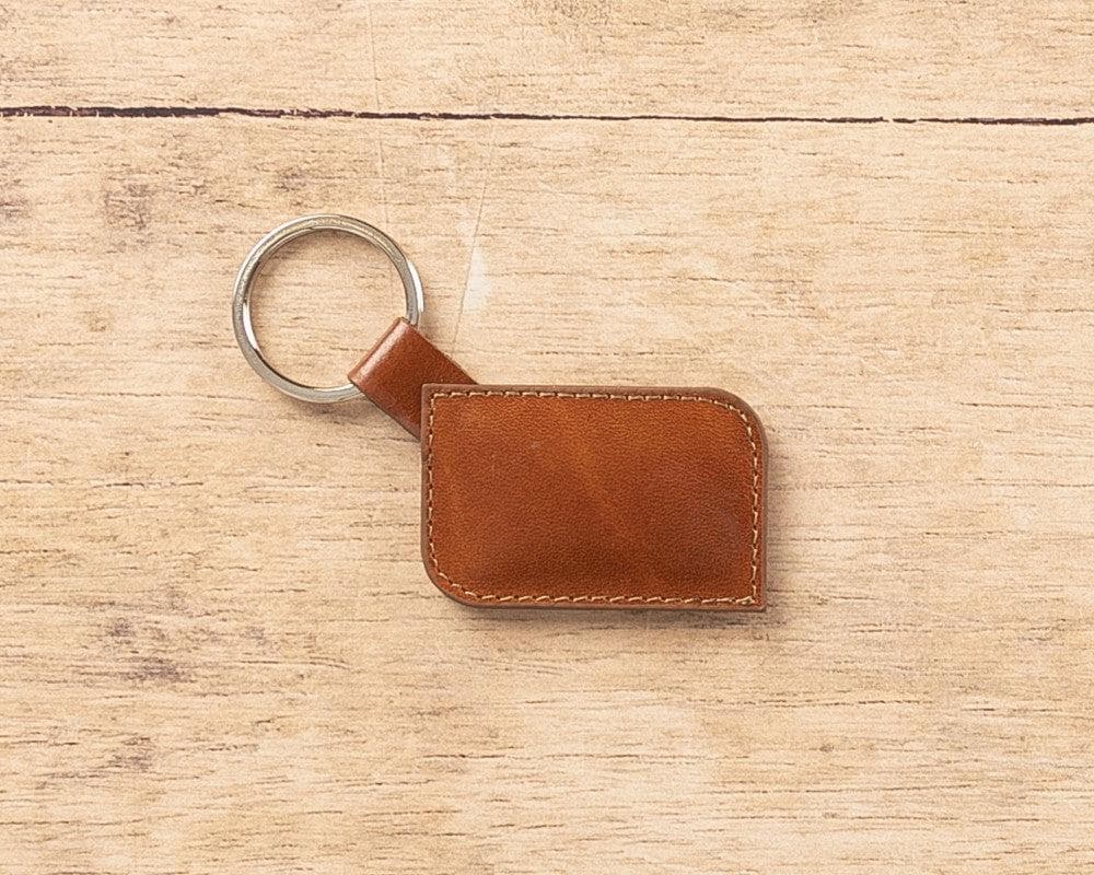 UnBranded Genuine Leather Keyring Tan