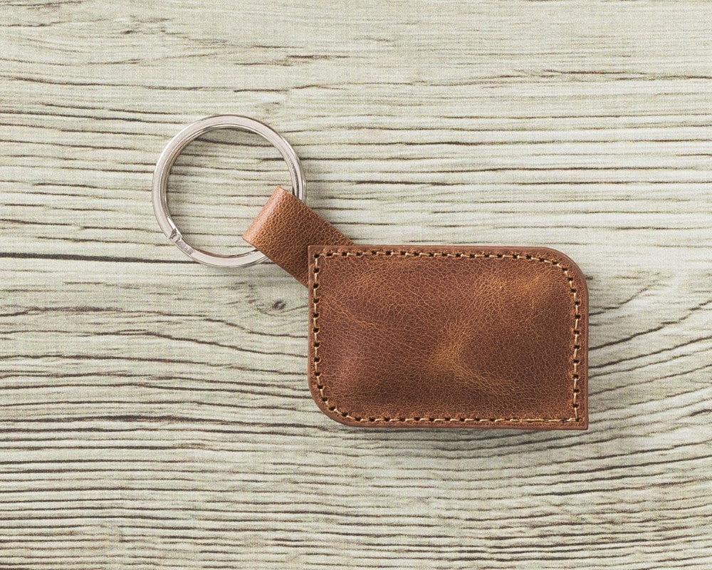 UnBranded Genuine Leather Keyring Golden Tan