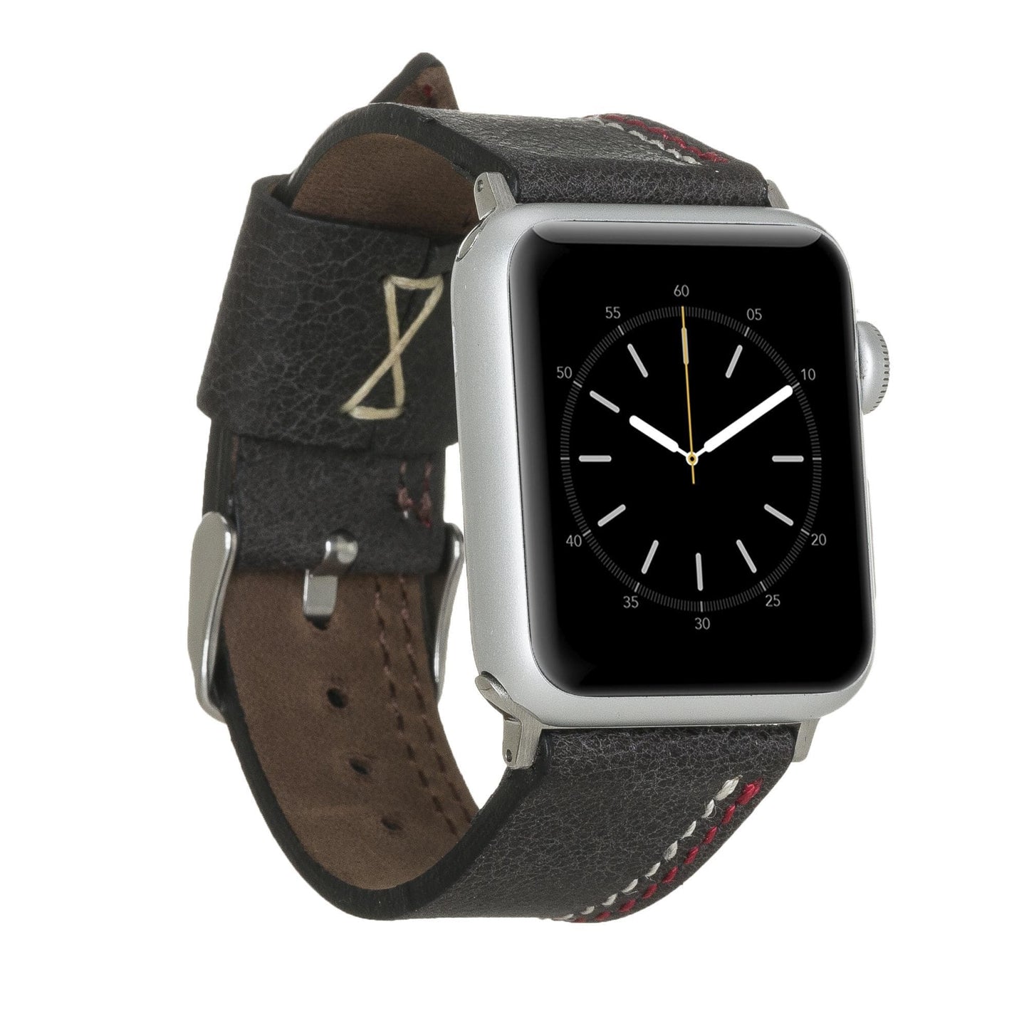 UnBranded BA3 Apple Watch Leather Band Black