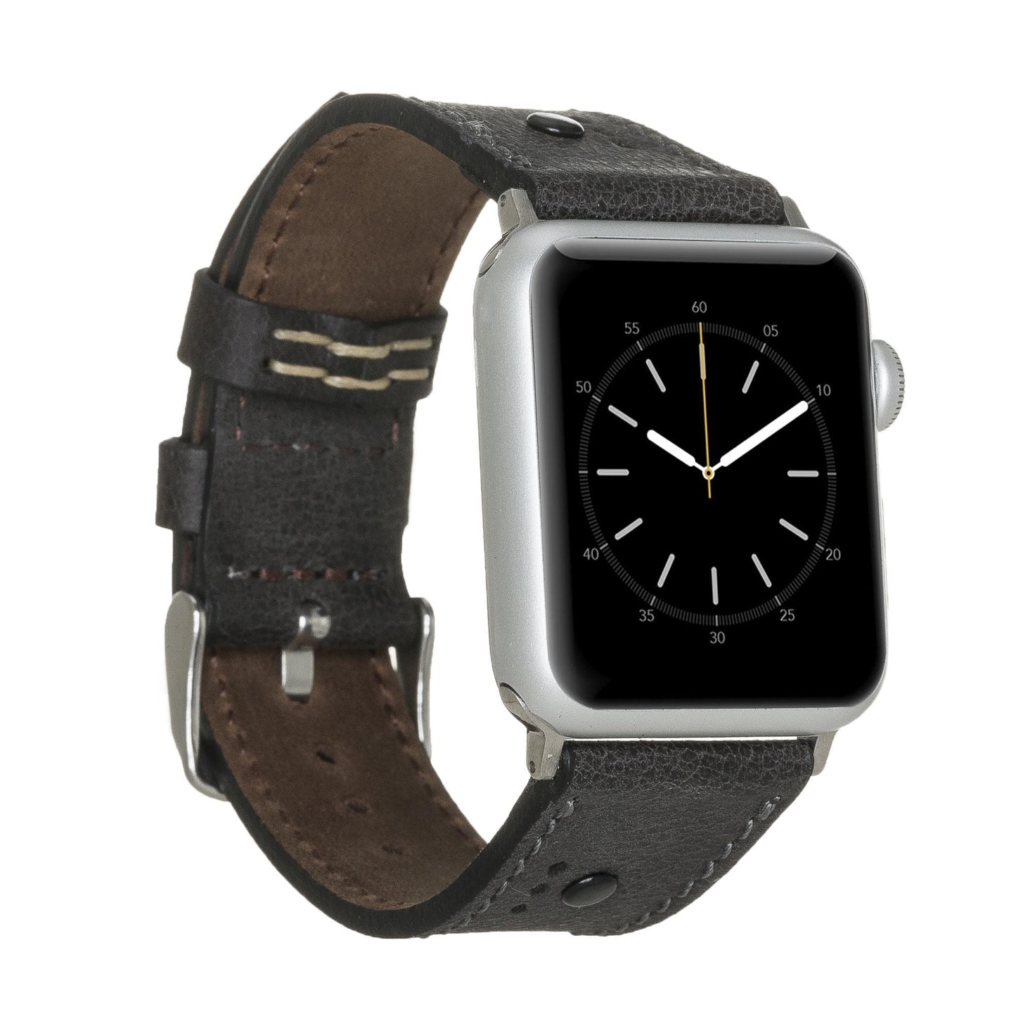 UnBranded BA4 Apple Watch Leather Band Black