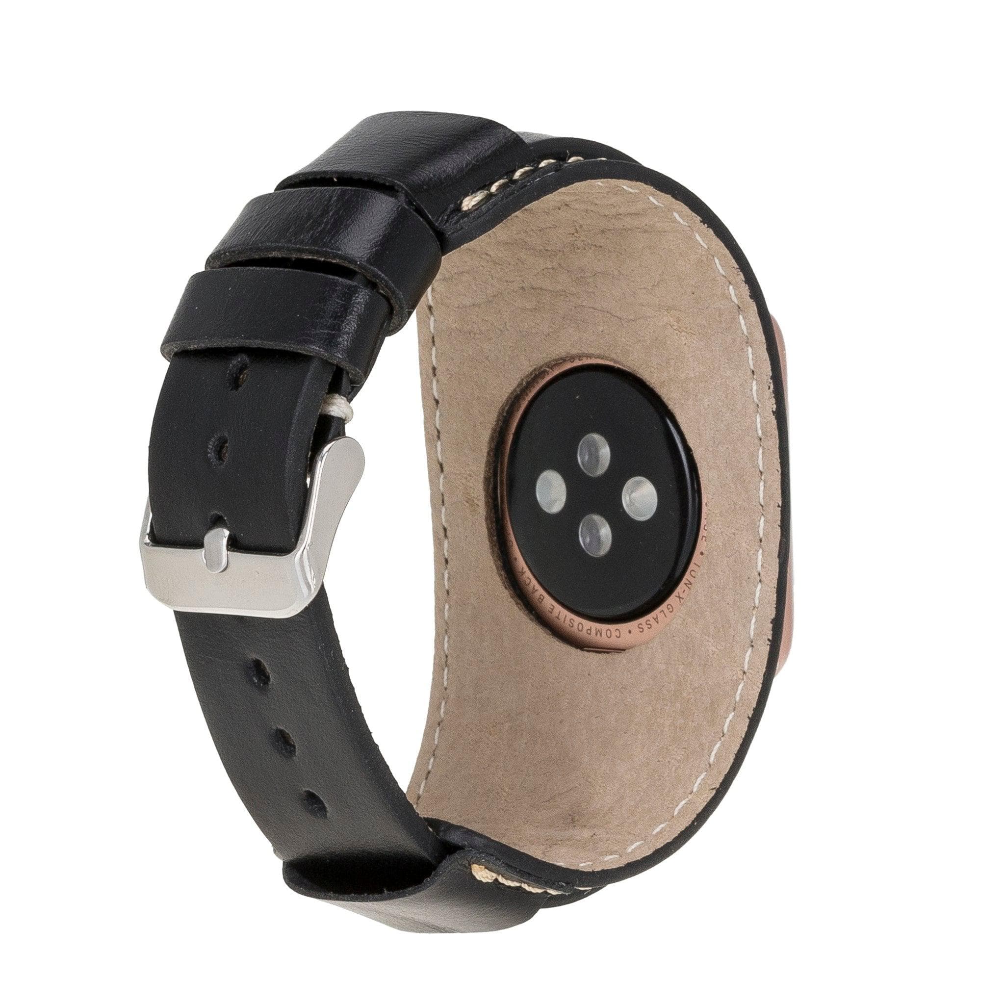 Bayelon Cuff Leather Apple Watch Band - Premium Genuine Leather