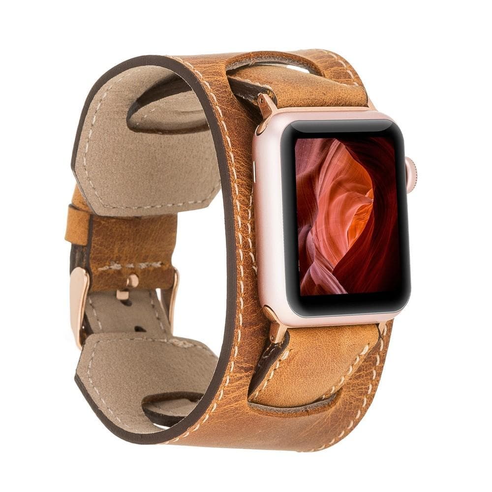 UnBranded Cuff Leather Apple Watch Band Moccasin