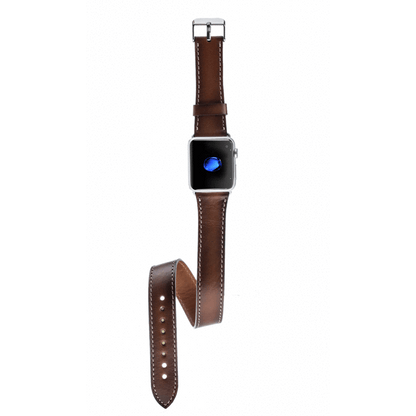 UnBranded Double Tour Leather Apple Watch Band