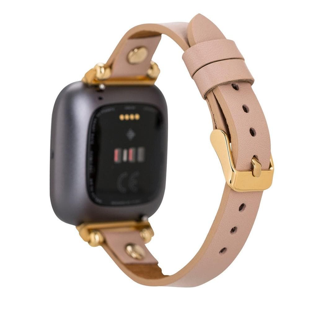 UnBranded Ferro Gold Trok Style Leather Apple Watch Band