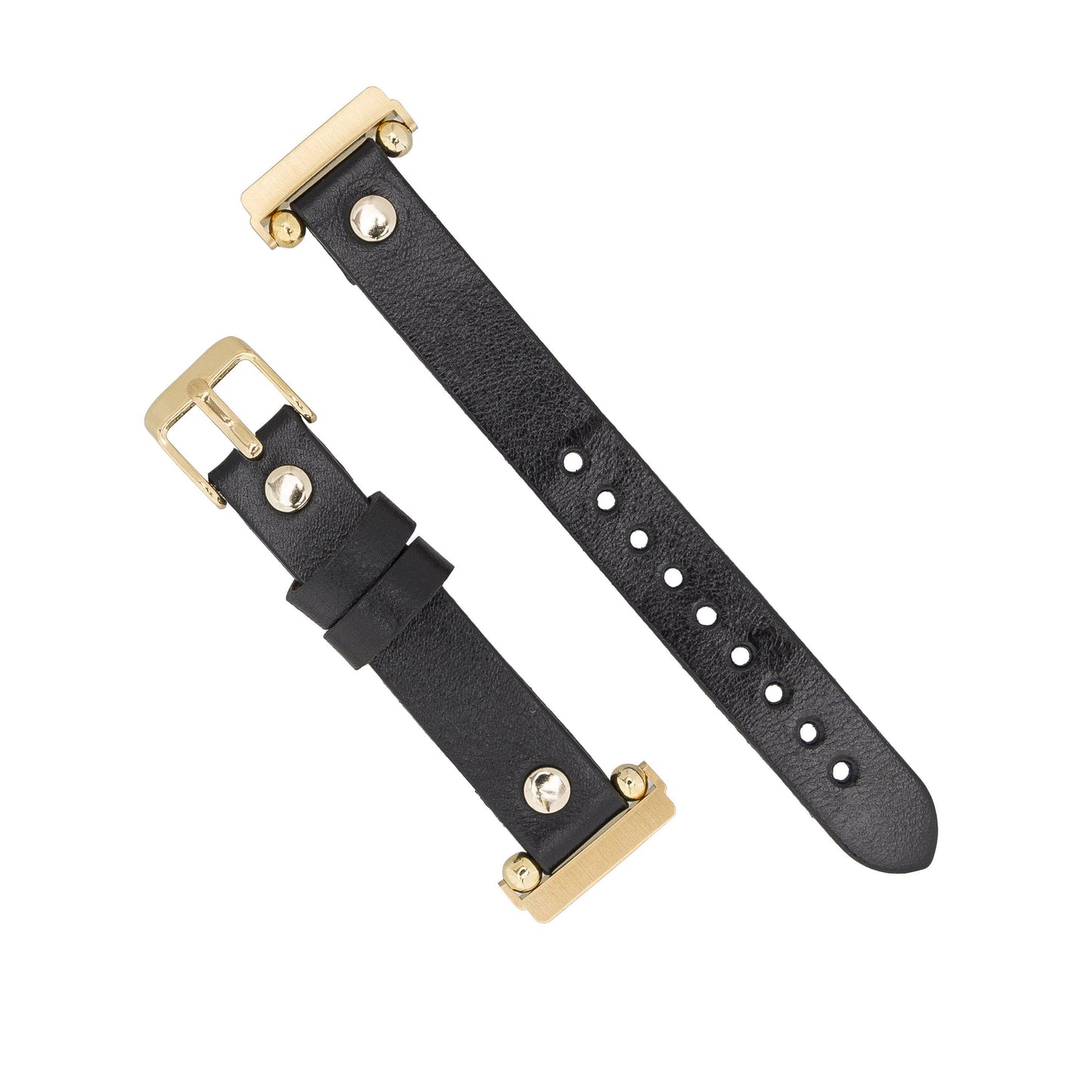 UnBranded Ferro Gold Trok Style Leather Apple Watch Band