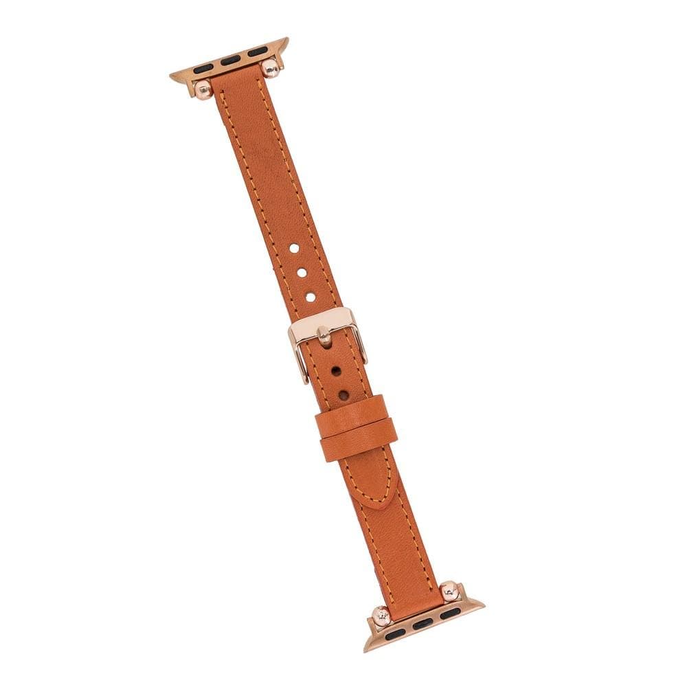 UnBranded Seamy Ferro Style Leather Apple Watch Band