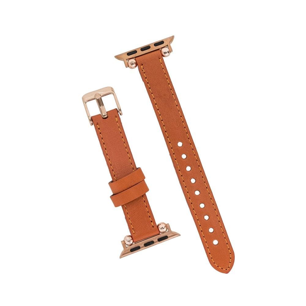 UnBranded Seamy Ferro Style Leather Apple Watch Band