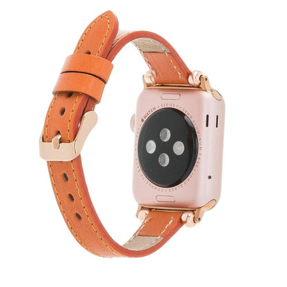 UnBranded Seamy Ferro Style Leather Apple Watch Band