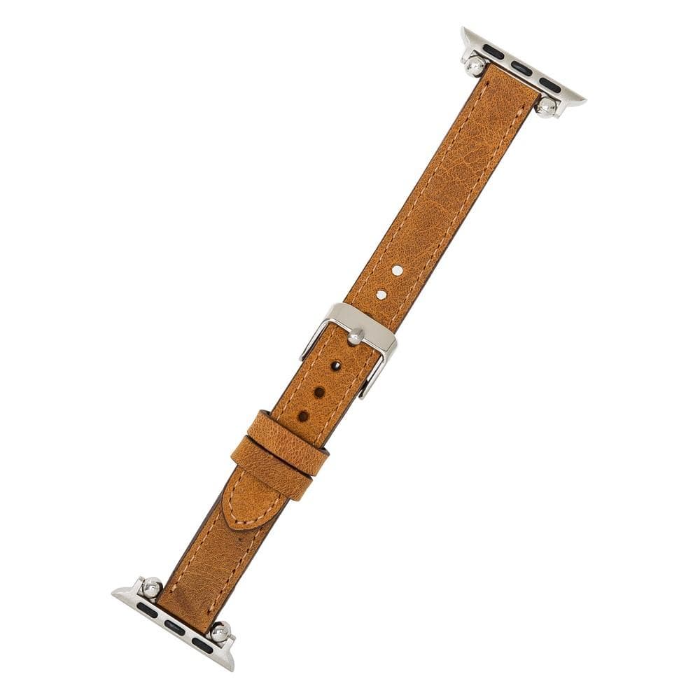 UnBranded Seamy Ferro Style Leather Apple Watch Band