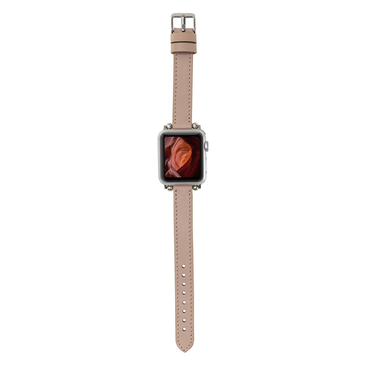 UnBranded Seamy Ferro Style Leather Apple Watch Band