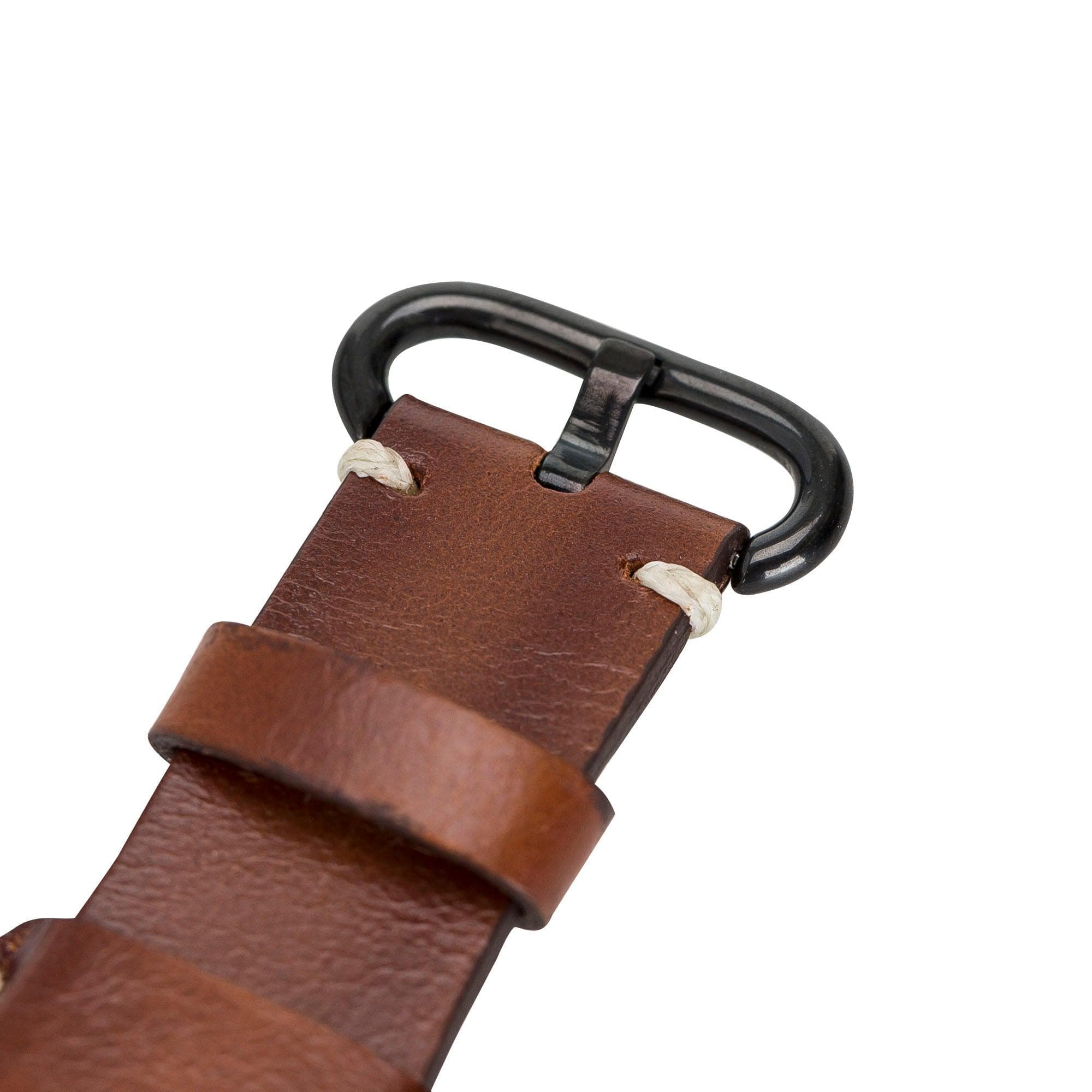 Bayelon Pulsar Cuff Leather Apple Watch Band - Genuine Leather