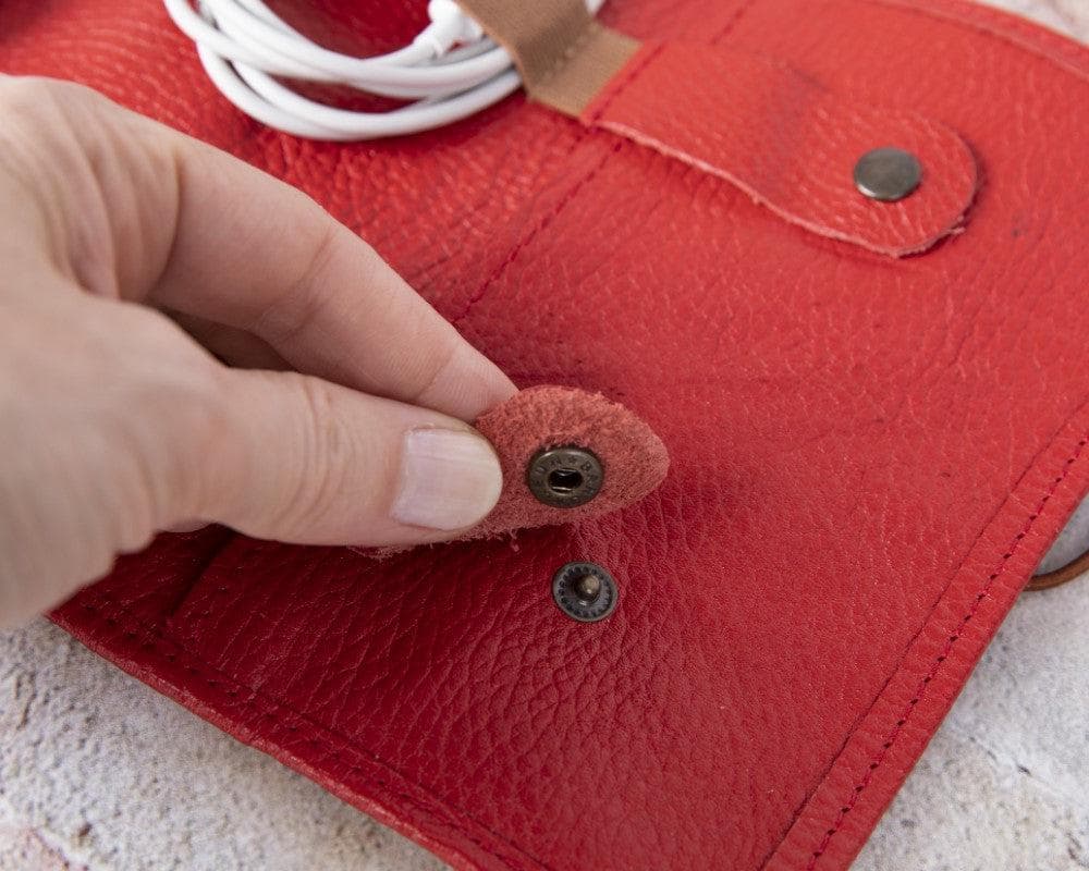 Bayelon Genuine Leather Cable Organizer - Versatile Travel Accessory