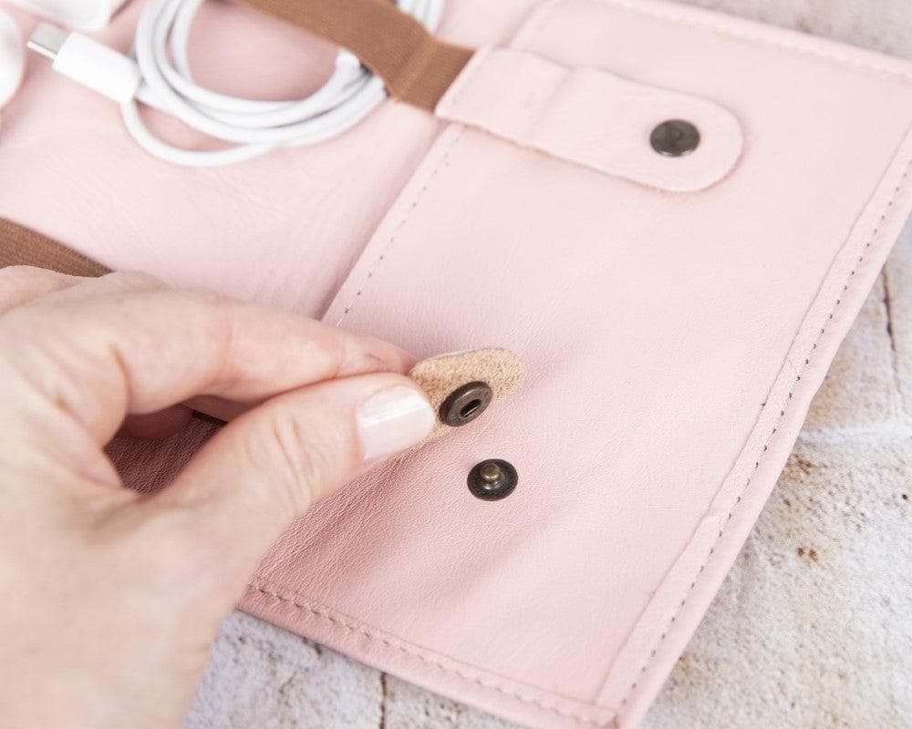 Bayelon Genuine Leather Cable Organizer - Versatile Travel Accessory