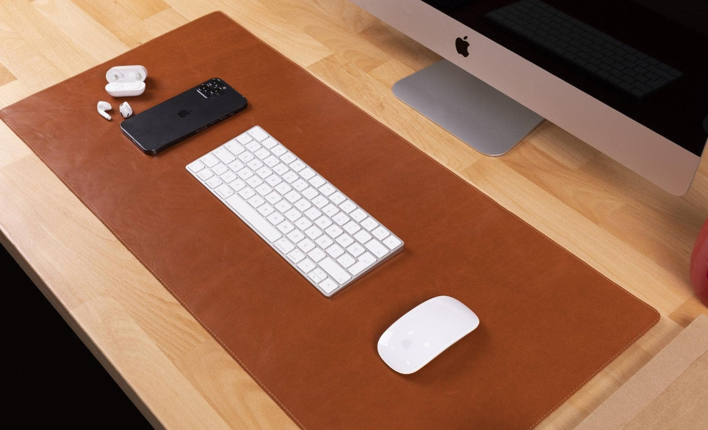 Bouletta Genuine Leather Desk Mat 37x80