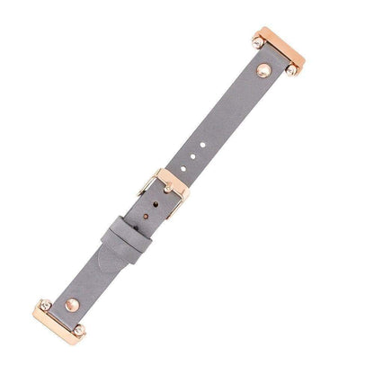 UnBranded Ferro Gold Trok Style Leather Fitbit Watch Band