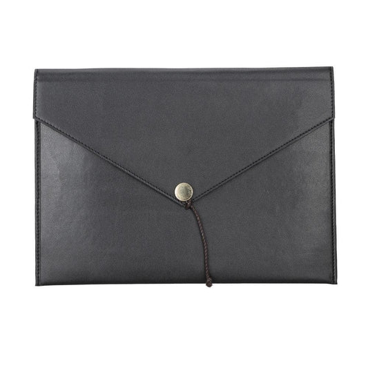 UnBranded Genuine Leather Mac Sleeve Black