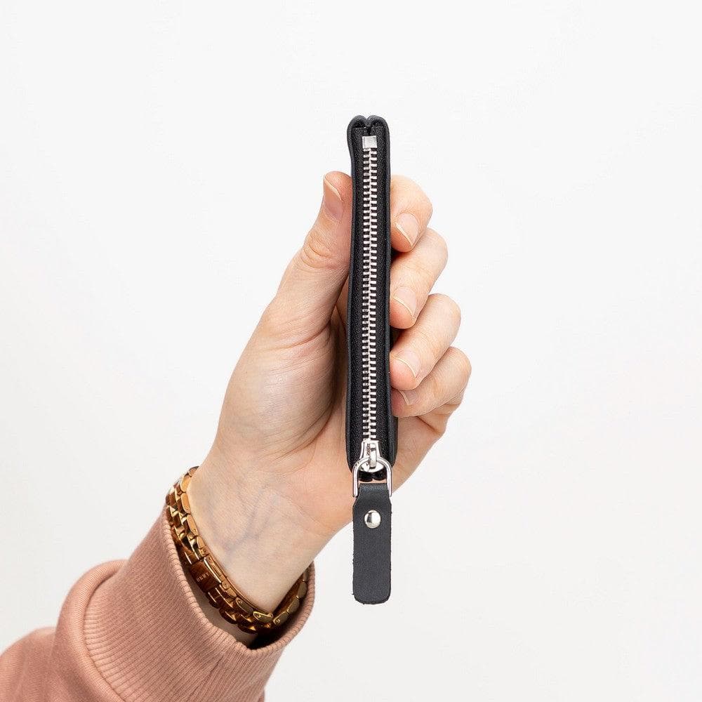 Bayelon Multima Premium Leather Card Holder with Key Chain