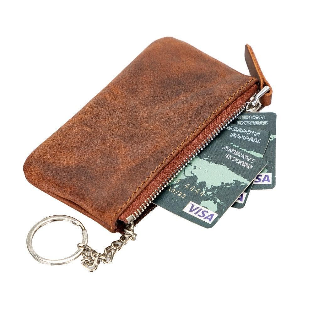 Bayelon Multima Premium Leather Card Holder with Key Chain Peru