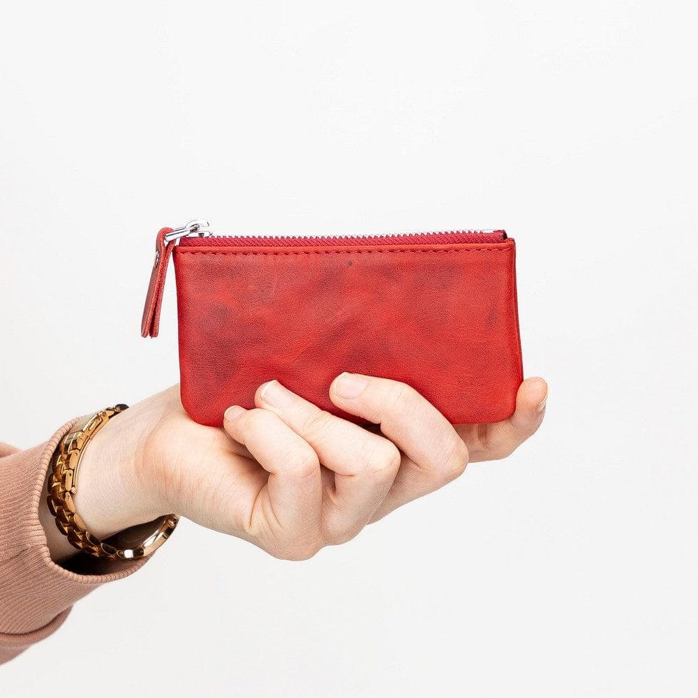 Bayelon Multima Premium Leather Card Holder with Key Chain